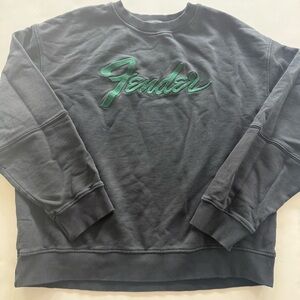 Fender Men's Dark Gray Crewneck Sweat Shirt (medium)